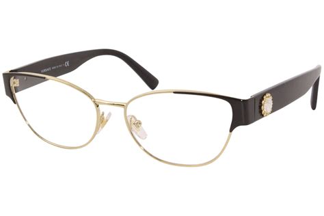 versace frames black and gold|versace gold frame eyeglasses.